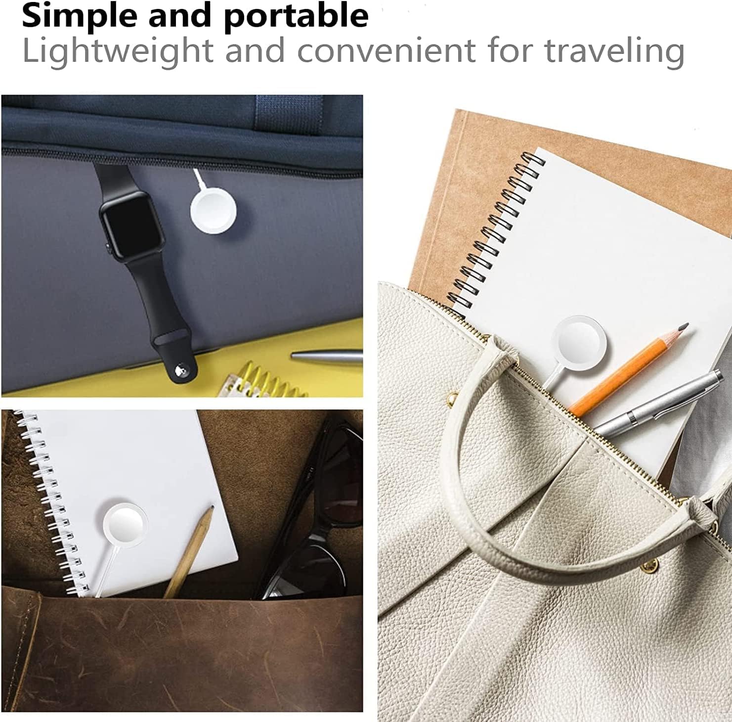 CW16 Wireless Charger | Compatible with iWatch Tabletop Charging | Fast, Convenient, and Sleek Design Image