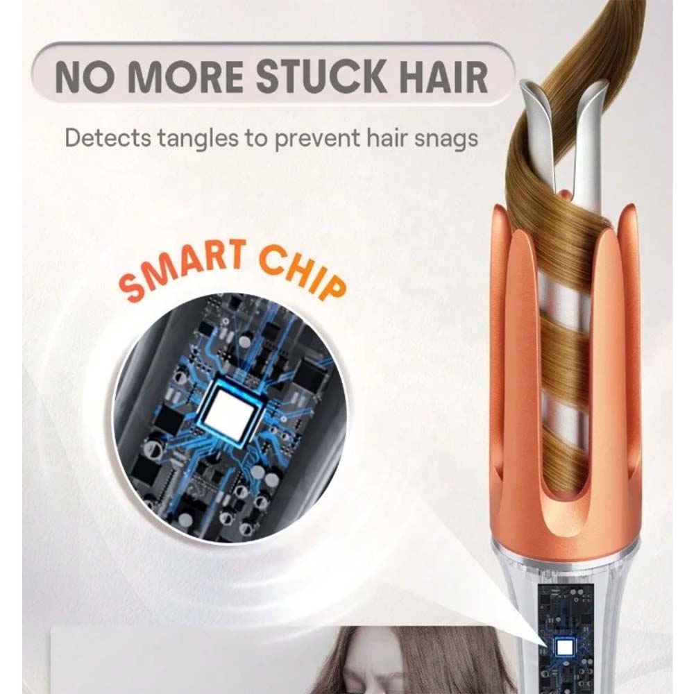 Fully Automatic Hair Curler - Negative Ion Technology for Effortless Lazy Curls & Big Waves, Hair-Friendly Electric Styler Image