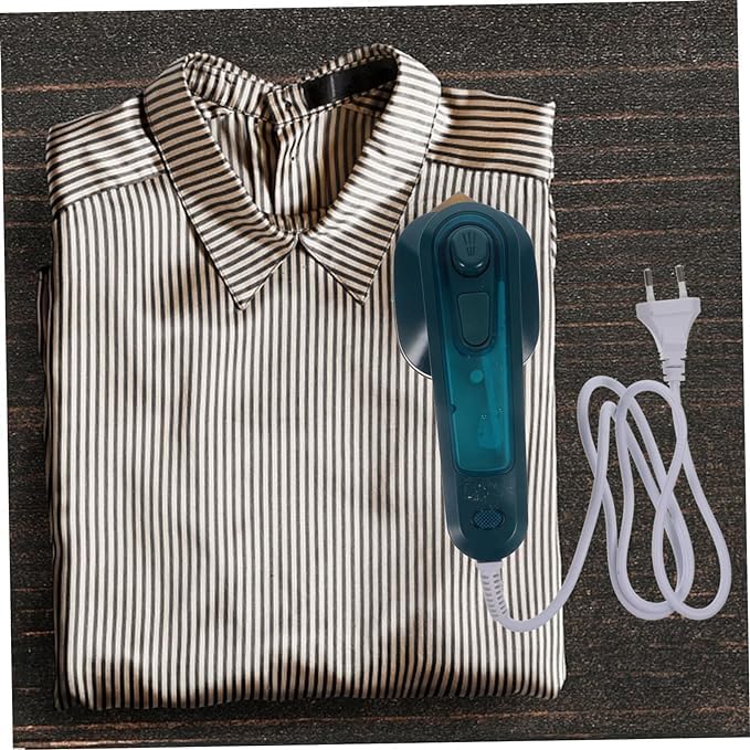 Portable Steamer for Clothes | Mini Electric Iron Steamer with Steamer Basket | Lightweight, Small Travel Clothing Steamer for Home Use Image