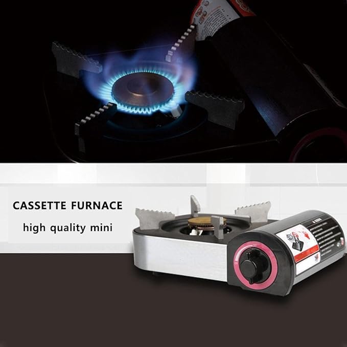 Gas Cooker Outdoor Mini Square Stove | Portable Folding Gas Stove | Camping Stove | Cooking Appliance for Outdoor Adventures Image