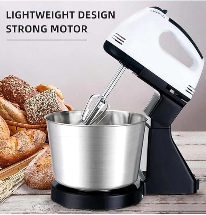 Hand Food Automatic Mixer | 7-Speed Egg Beater | Flour, Bread, Blenders for Cake Baking at Home Image