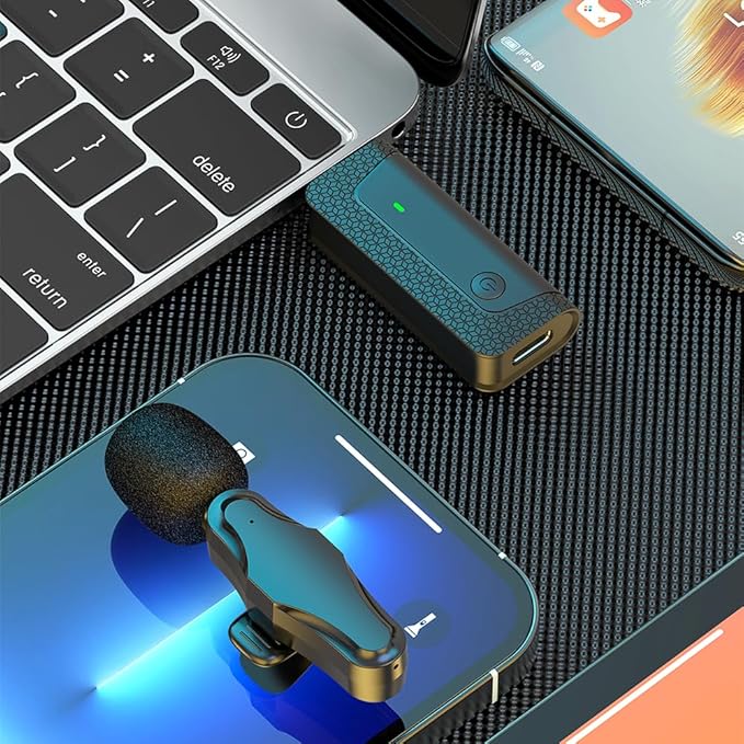 K35 Pro Wireless Lavalier Microphone (2023-24 New) – Enhance Your Audio Experience with Advanced Technology Image