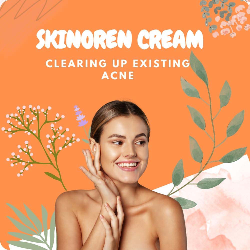 Skinoren Acne Treatment & Whitening Cream - 30g for All Skin Types, Azelaic Acid Formula for Clear, Even-Toned Skin Image