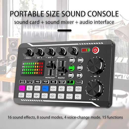 Ultimate Podcasting Ensemble – V9 Mixer, BM800 Microphone & Integrated Sound Card Image
