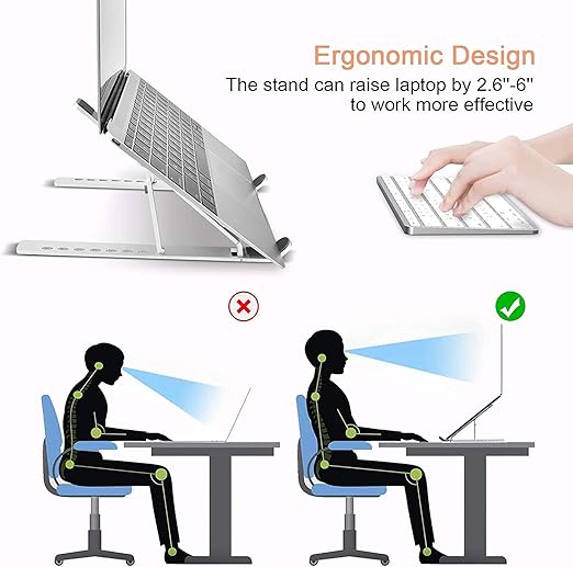 Creative Folding Laptop Stand | Portable Storage Bracket for Ergonomic Laptop Use Image