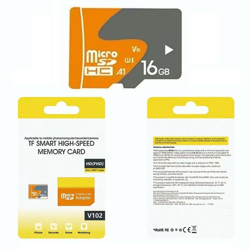 V102 16GB MicroSD Memory Card - High-Speed TF Storage for Phones, Tablets, Cameras & Gaming Devices Image
