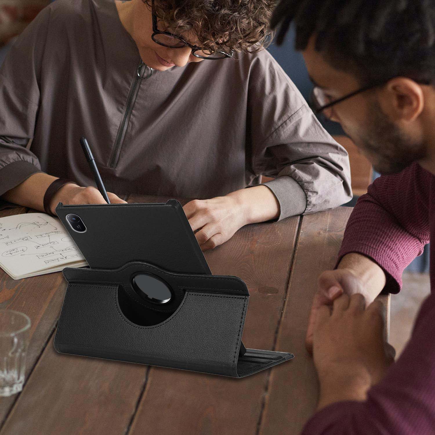 360° Rotating Leather Stand Cover Case Compitable for Huawei MatePad 11 2024 - with Auto Wake/Sleep (Multi Colour) Image