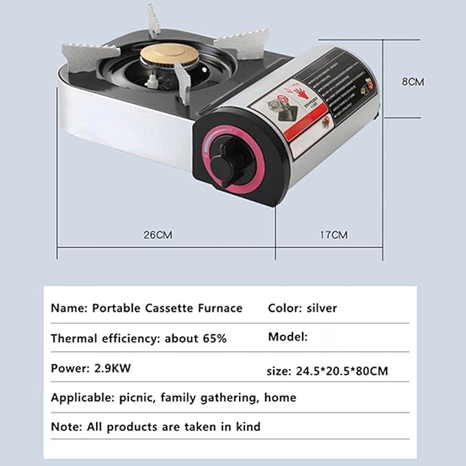 Gas Cooker Outdoor Mini Square Stove | Portable Folding Gas Stove | Camping Stove | Cooking Appliance for Outdoor Adventures Image