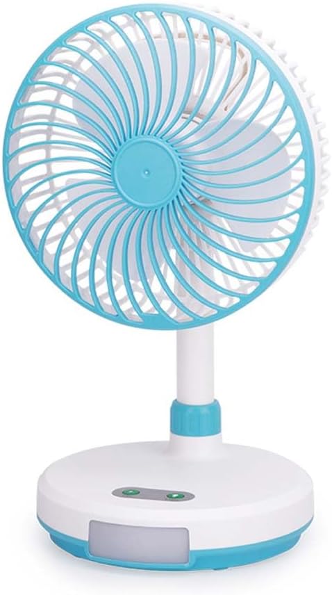 USB Charging Rechargeable Table Fan with Lighting Lamp | Portable & Convenient | Made in China Image