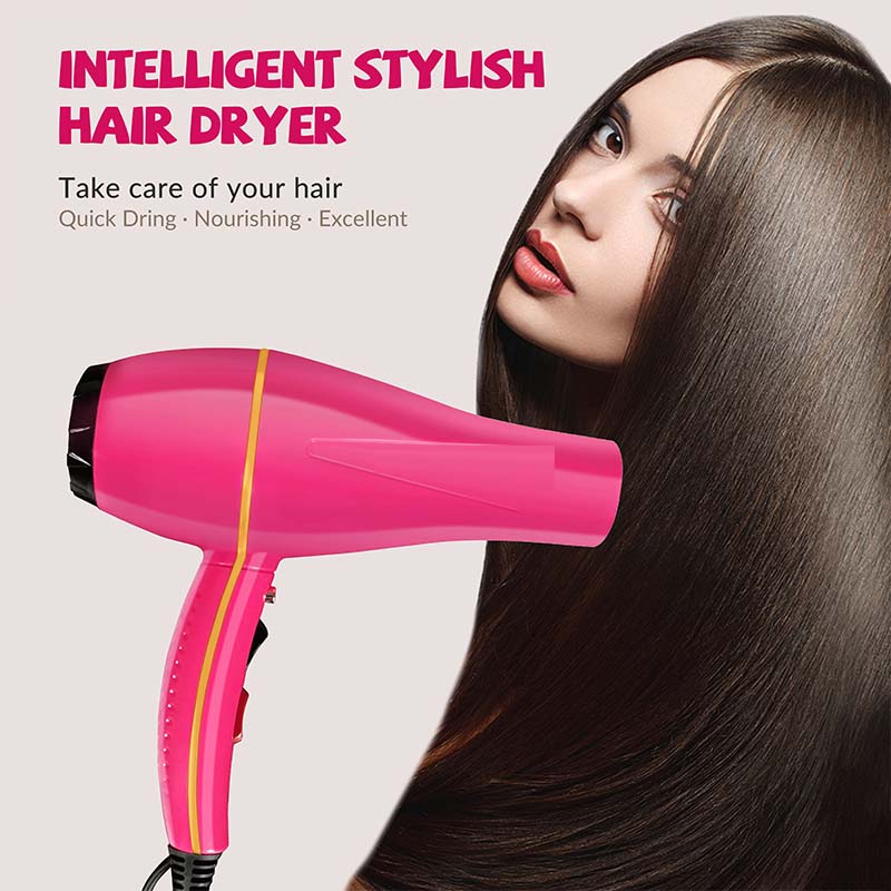 2000W Professional Infrared Hairdryer - Commercial Red Electric Blow Dryer, 110V/240V, Fast & Efficient Styling Image