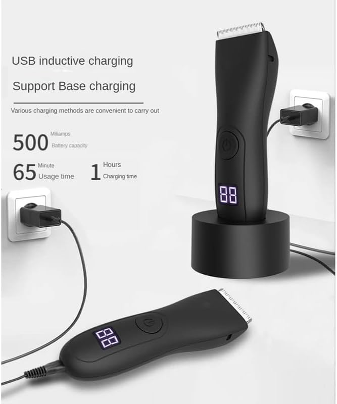 Electric Hair Trimmer and Shaver for Men | Body Groomer for Groin & Ball, Pubic Hair | Replaceable Ceramic Blade Image