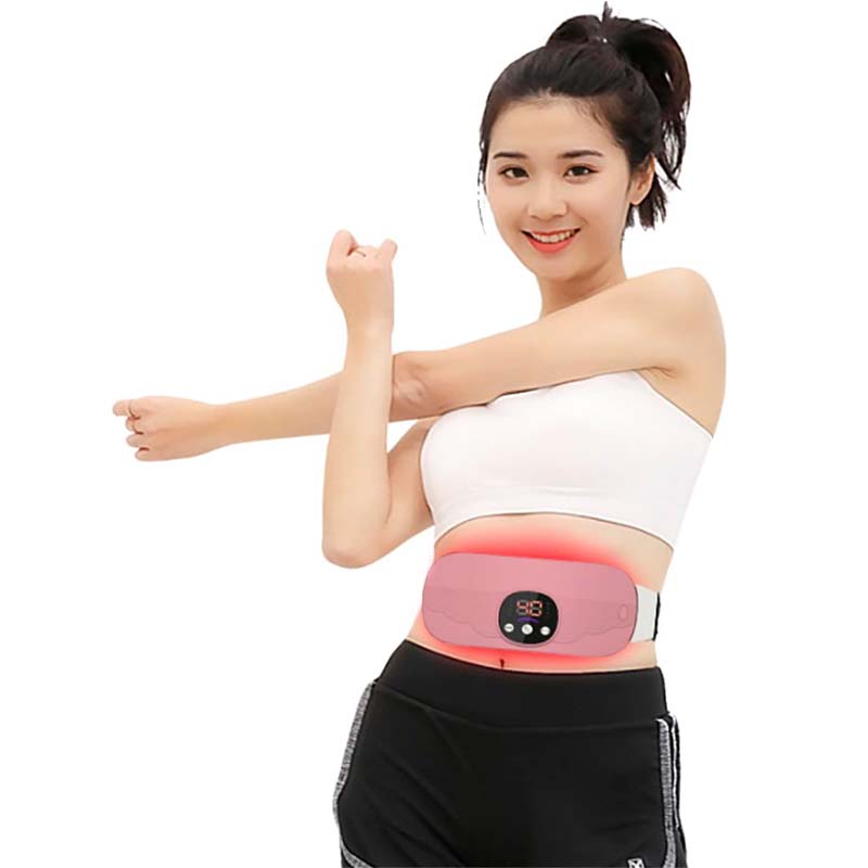 Smart Menstrual Heating Pad - 4-Gear Constant Temperature Abdominal Massager with Vibration, Warm Palace Belt for Women (Pink-Colour) Image