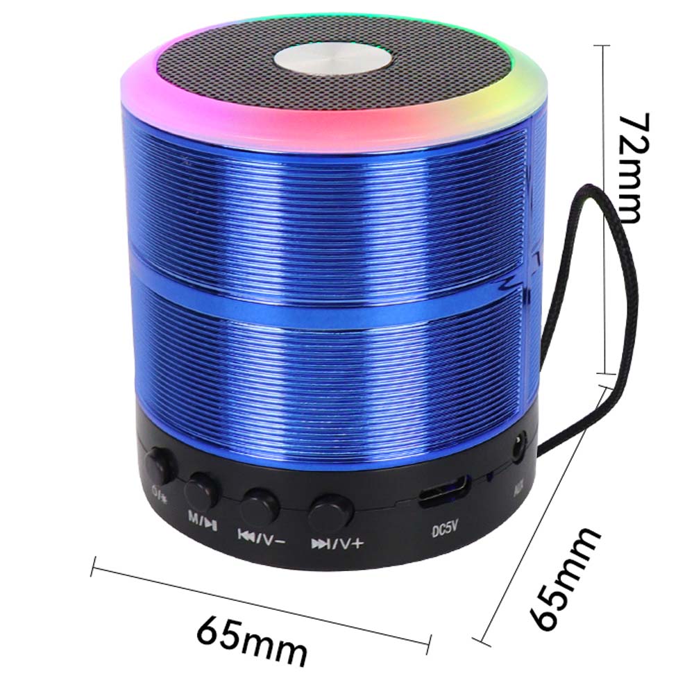 Portable Bluetooth Speaker & Radio. Mini wireless subwoofer for powerful outdoor sound with FM radio functionality. (Multi- Colour) Image