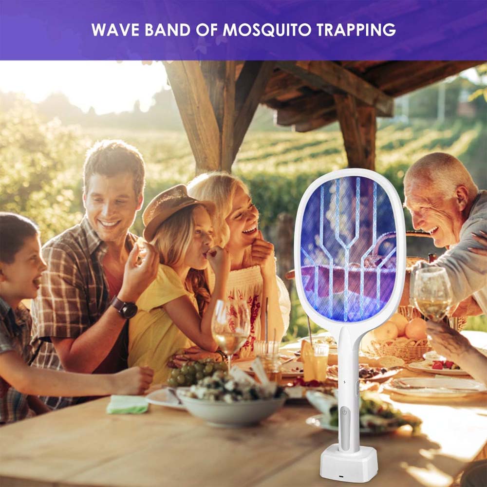 YT-M2038 Electric Mosquito Swatter High-voltage rechargeable insect killer. Safe, easy-to-use bug zapper racket for indoor/outdoor. Image