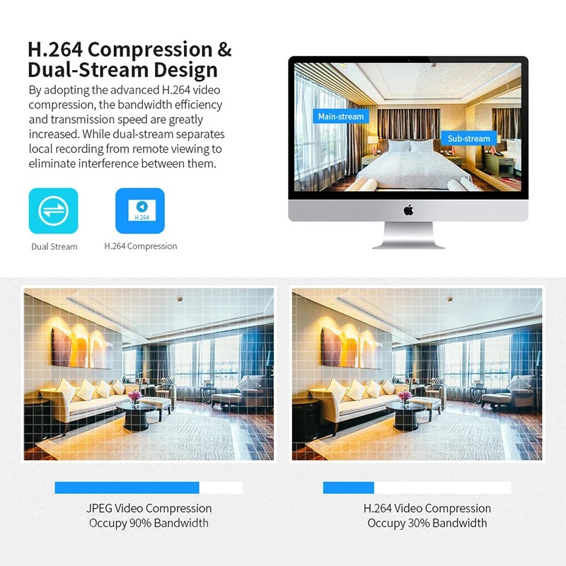 1080P Robot Camera – 360° IP Security Camera with APP WiFi, Night Vision, Auto Tracking, and Baby Monitor Features Image