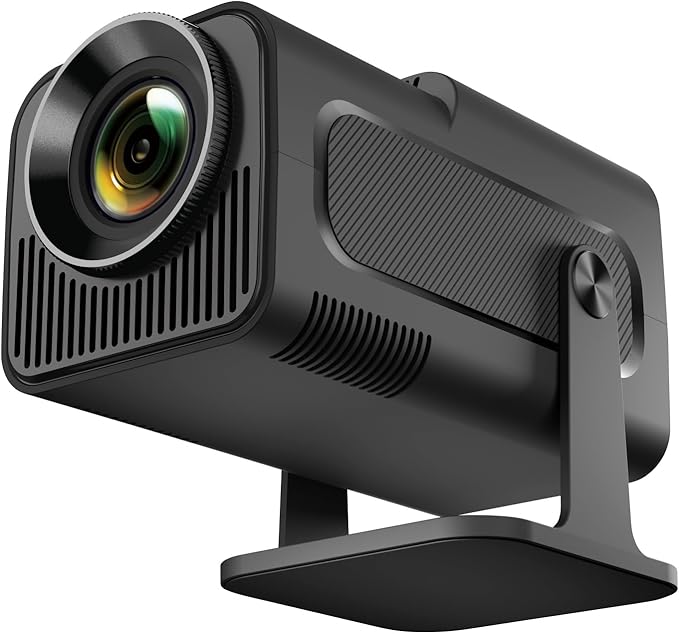 Android 11 Projector | 390 ANSI Lumens | HY320 4K Native 1080p with Dual WiFi6 & BT5.0 | Portable Outdoor Cinema Projector Upgrade to HY300 Image