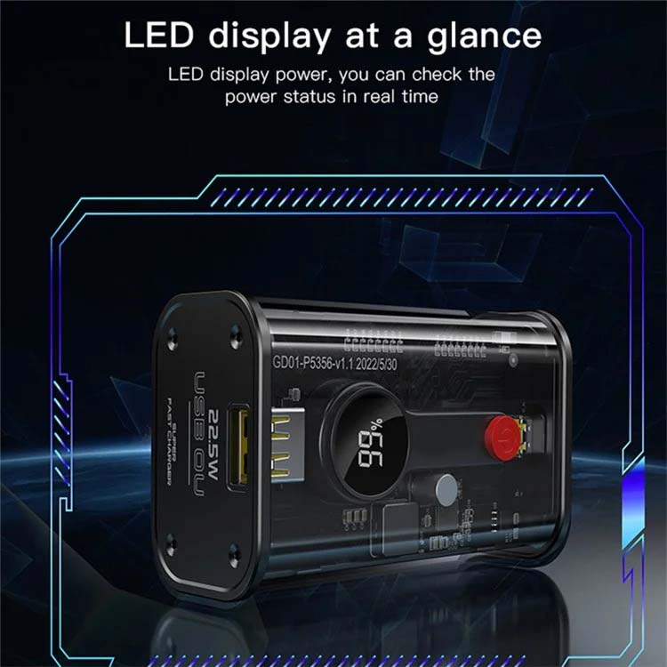 YP35 10000mAh Fast Charging Power Bank – LED Display Phone Charging Station Image