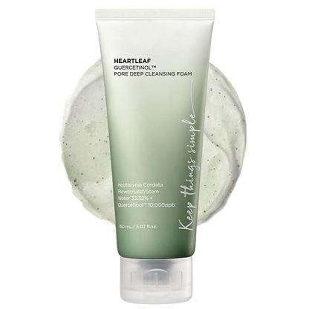 ANUA Heartleaf Quercetinol Pore Cleansing Foam - Deep Cleansing & Moisture Balance for All Skin Types, 150ml Image