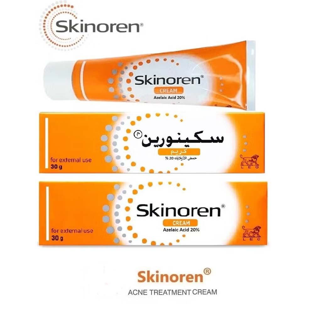 Skinoren Acne Treatment & Whitening Cream - 30g for All Skin Types, Azelaic Acid Formula for Clear, Even-Toned Skin Image