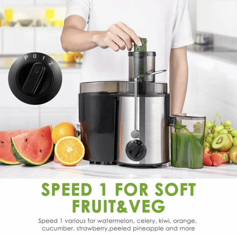 Multifunctional 800W Centrifugal Juicer Machine with Anti-Drip & Anti-Slip Design, 2-Speed Juicer for Fruits & Vegetables – Fast Juice Extraction Image