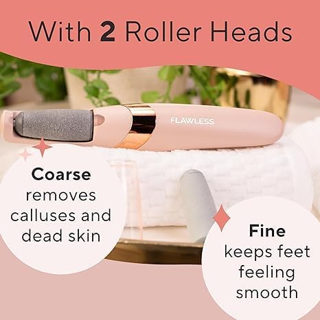 Flawless Pedi | The Ultimate Electronic Foot Care Tool with Dual Rollers & LED Precision | Smooth, Soft Feet at Home Image