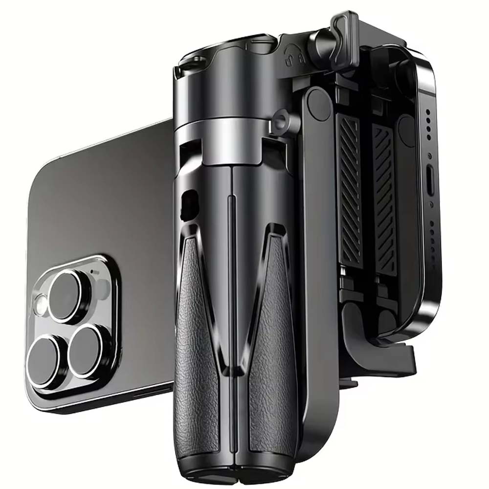 P15T Mini Selfie Stick Tripod - Extendable Phone Stand with Wireless Remote for Android & iPhone Vlogging, Portable Travel Tripod Image