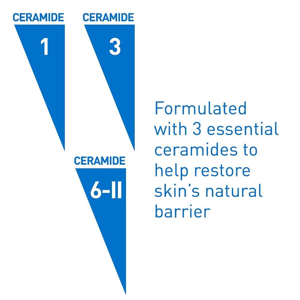 CeraVe Moisturizing Cream with Salicylic Acid. Exfoliating body cream for rough, bumpy skin with ceramides. Fragrance-free. Image