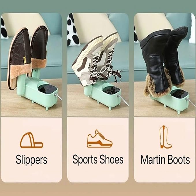 Electric Shoe Dryer with Adjustable Rack & Timer | Multi-Functional Boot Warmer & Glove Dryer for Sweaty Shoes Image