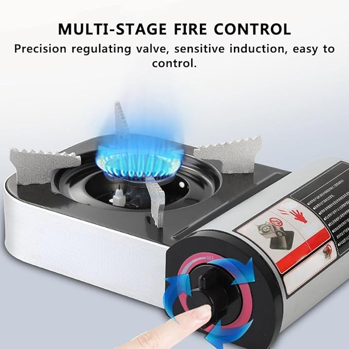 Gas Cooker Outdoor Mini Square Stove | Portable Folding Gas Stove | Camping Stove | Cooking Appliance for Outdoor Adventures Image