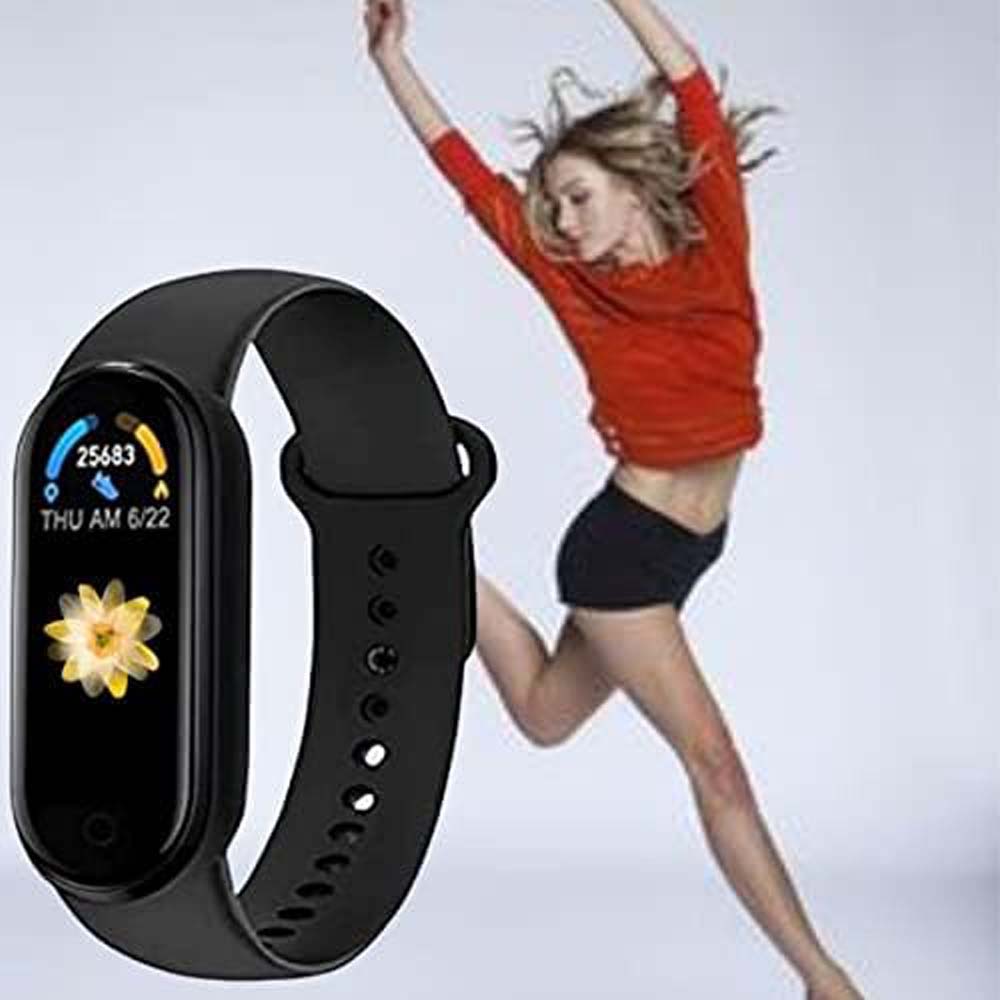 M4 Smartband - Fitness Tracker with Heart Rate Monitor, Activity Tracking for Men & Women, Waterproof Sports Wristband Image