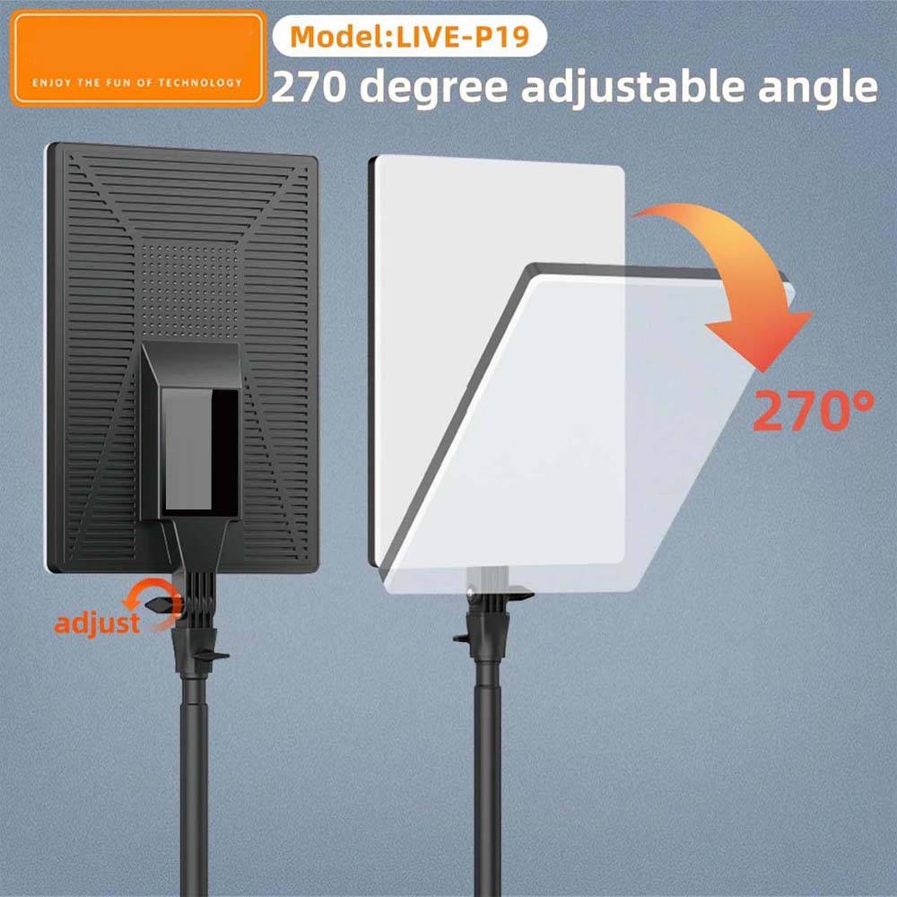 Live-P19 LED Fill Light Panel - Dimmable Bi-Color Lighting for Photography, Video & Live Streaming Image