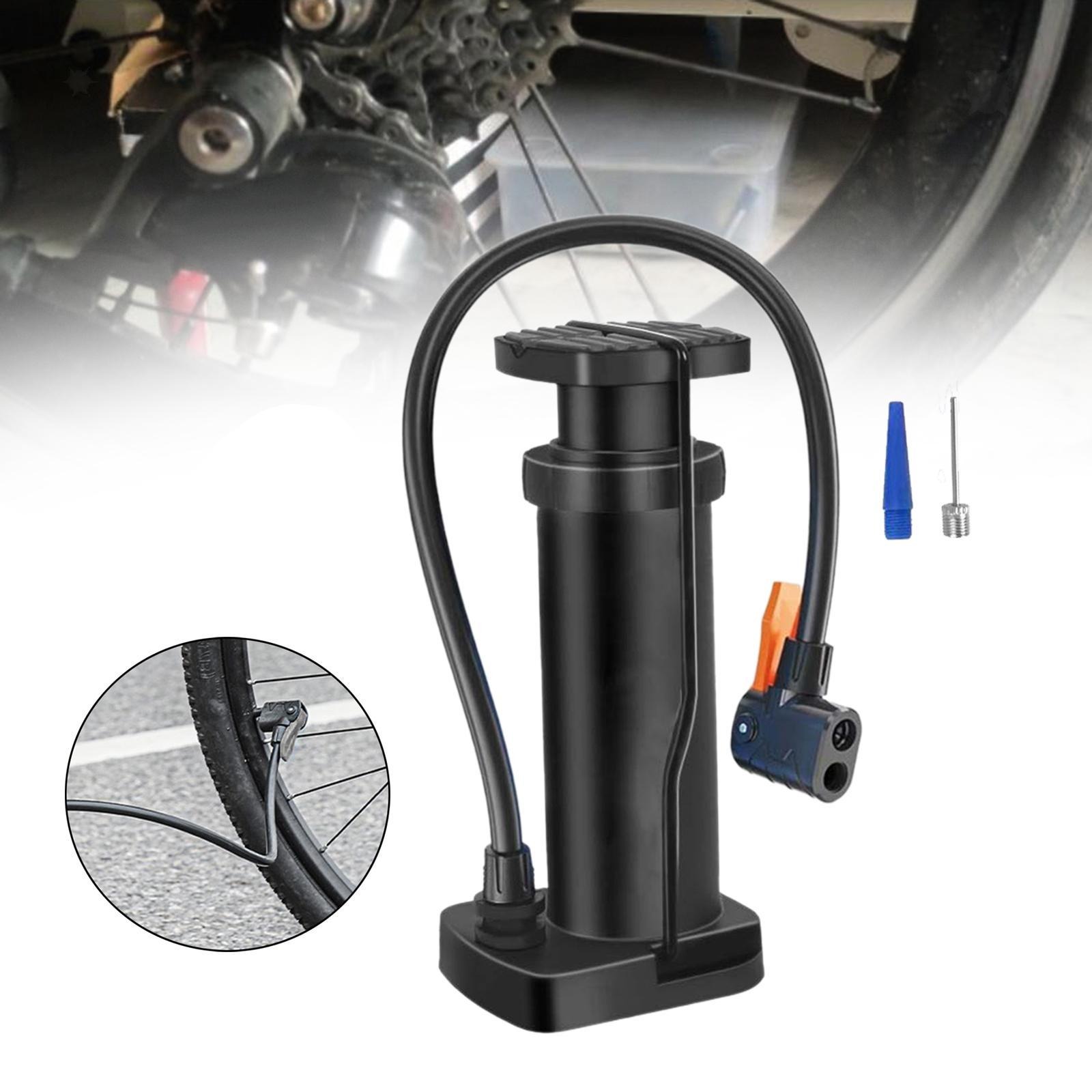 Portable Mini Foot Pump for Bikes, Motorcycles, and Electric Cars | High-Pressure Aluminum Alloy Air Inflator with Foot Pedal | Compact and Durable Design | Ideal for Bicycles, Motorcycles, and Outdoor Use Image