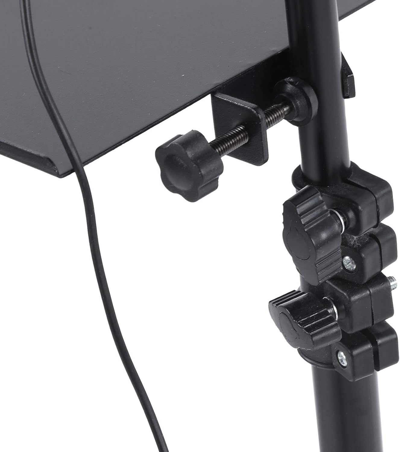 Ring Light Sound Card Tray with Live Microphone Stand | Adjustable Threaded Clamp Clip | Tripod Bracket Accessories with Mobile Phone Holder Image