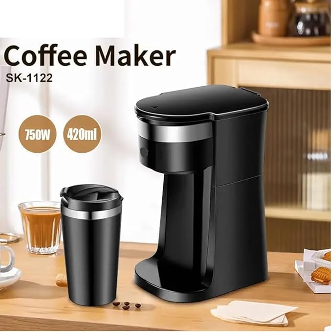 750W 430ML Small European Electric Espresso Coffee Maker | Italian Style Brewing for Home and Office | Perfect Cup Every Time Image