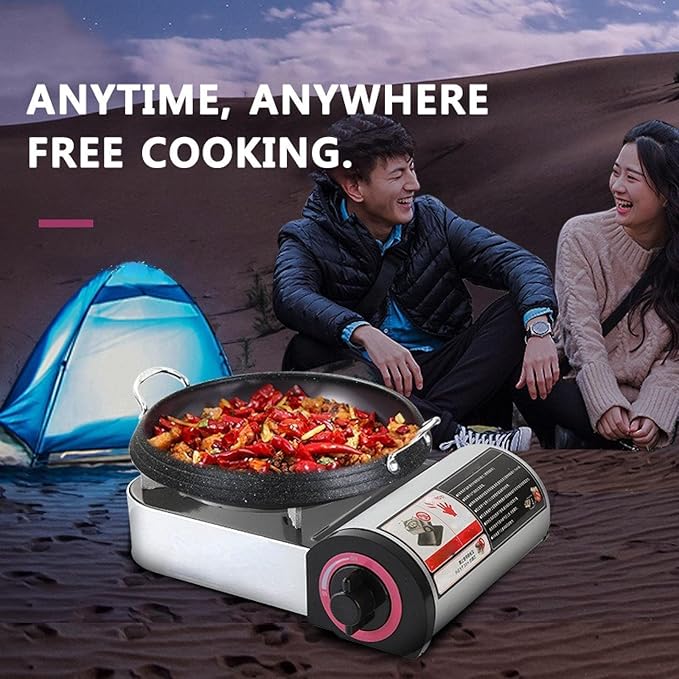 Gas Cooker Outdoor Mini Square Stove | Portable Folding Gas Stove | Camping Stove | Cooking Appliance for Outdoor Adventures Image