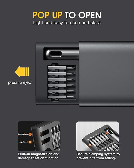 51 in 1 Precision Screwdriver Set | Portable Screwdriver Set with 48 Magnetic Bits, Torx & Hex Screwdrivers Image