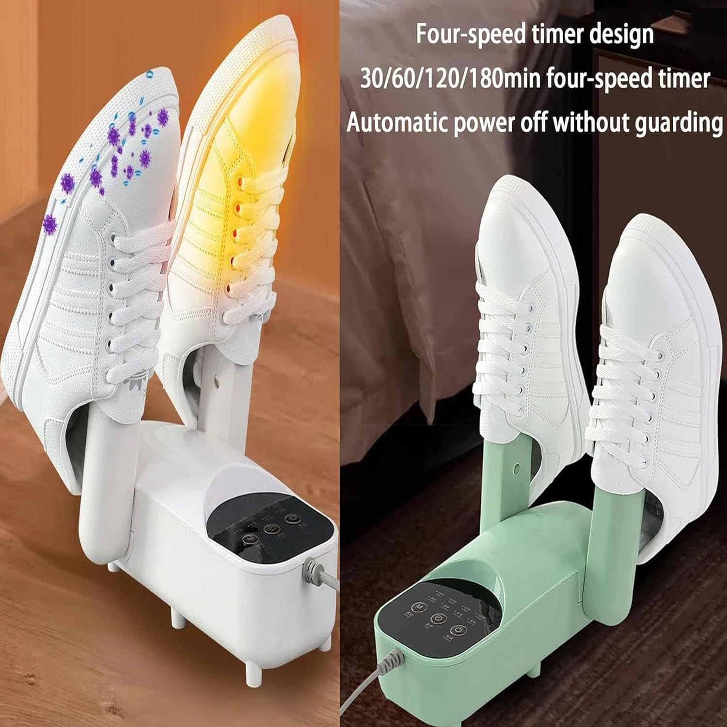 Electric Shoe Dryer with Adjustable Rack & Timer | Multi-Functional Boot Warmer & Glove Dryer for Sweaty Shoes Image