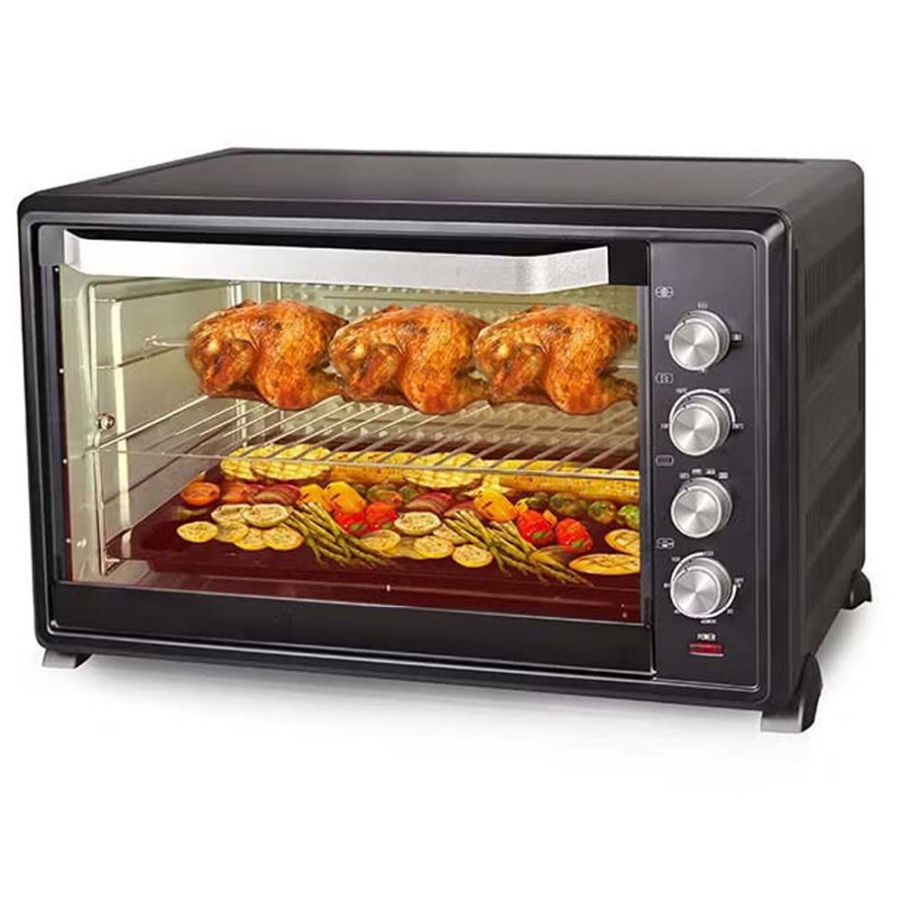 55L Electric Countertop Oven OE-1419 w/ Rotisserie & Convection - Auto Shut-Off, Stainless Steel Heating for Baking/Toasting/Broiling Image