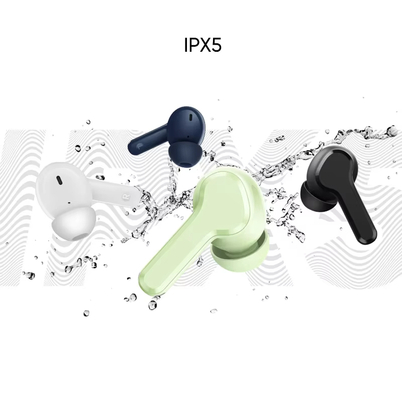 T110 Buds - Noise Cancelling Earbuds, 38H Playtime, Bluetooth 5.3, Deep Bass, IPX5 Waterproof - Premium Black In-Ear Headphones (Multi) Image