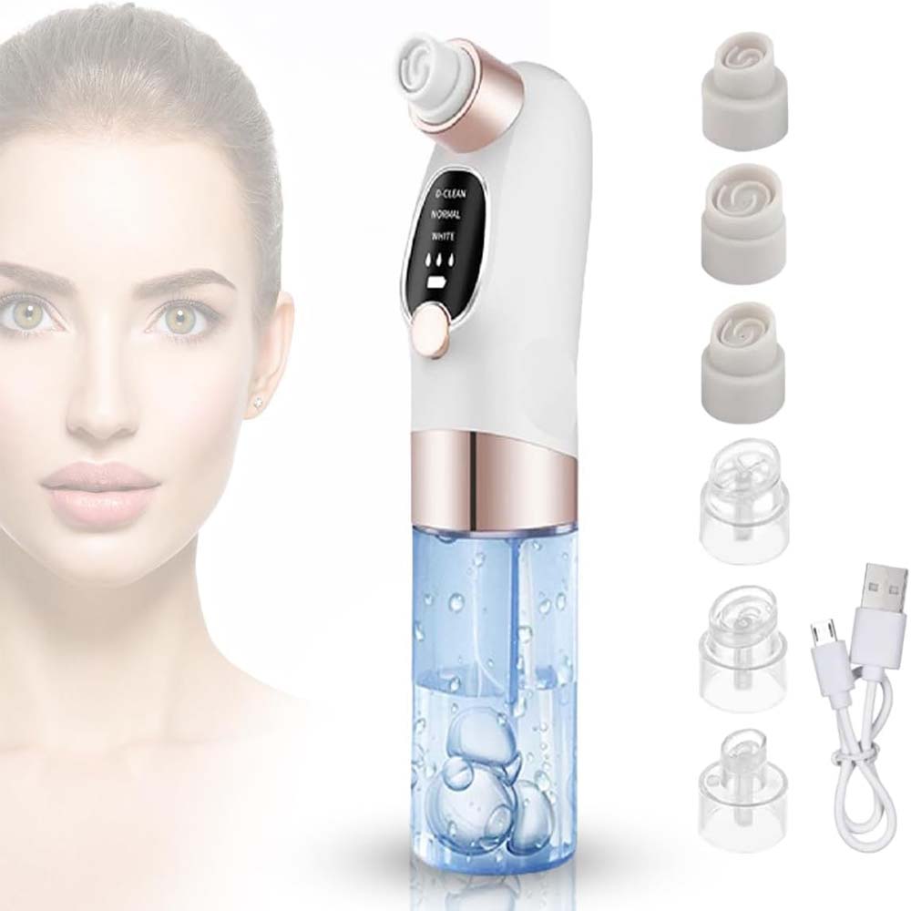 Blackhead Suction Remover Vacuum Pore Cleaner. Electric facial tool for deep cleaning blackheads & unclogging pores. Waterproof. Image