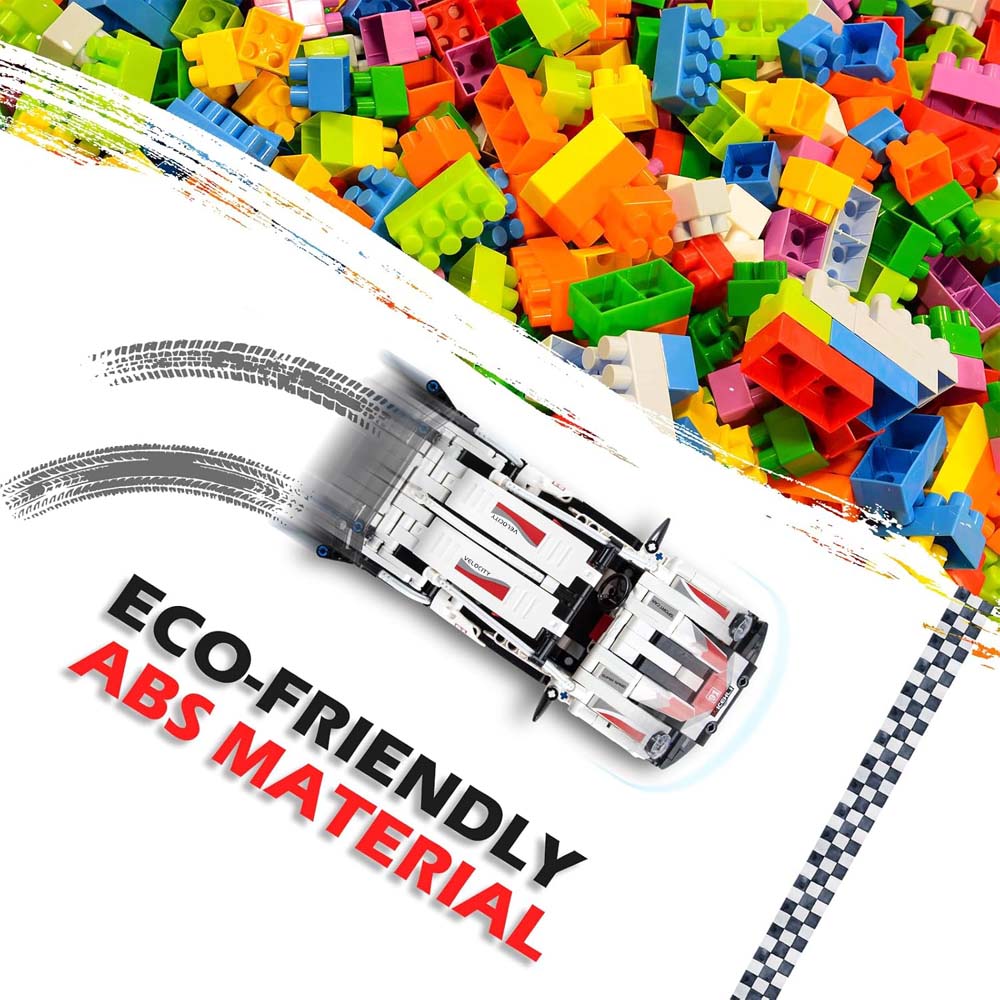 Come Alive Building Blocks Car Set. 446-piece construction toy for ages 6+. Creative STEM set compatible with major brands. Image