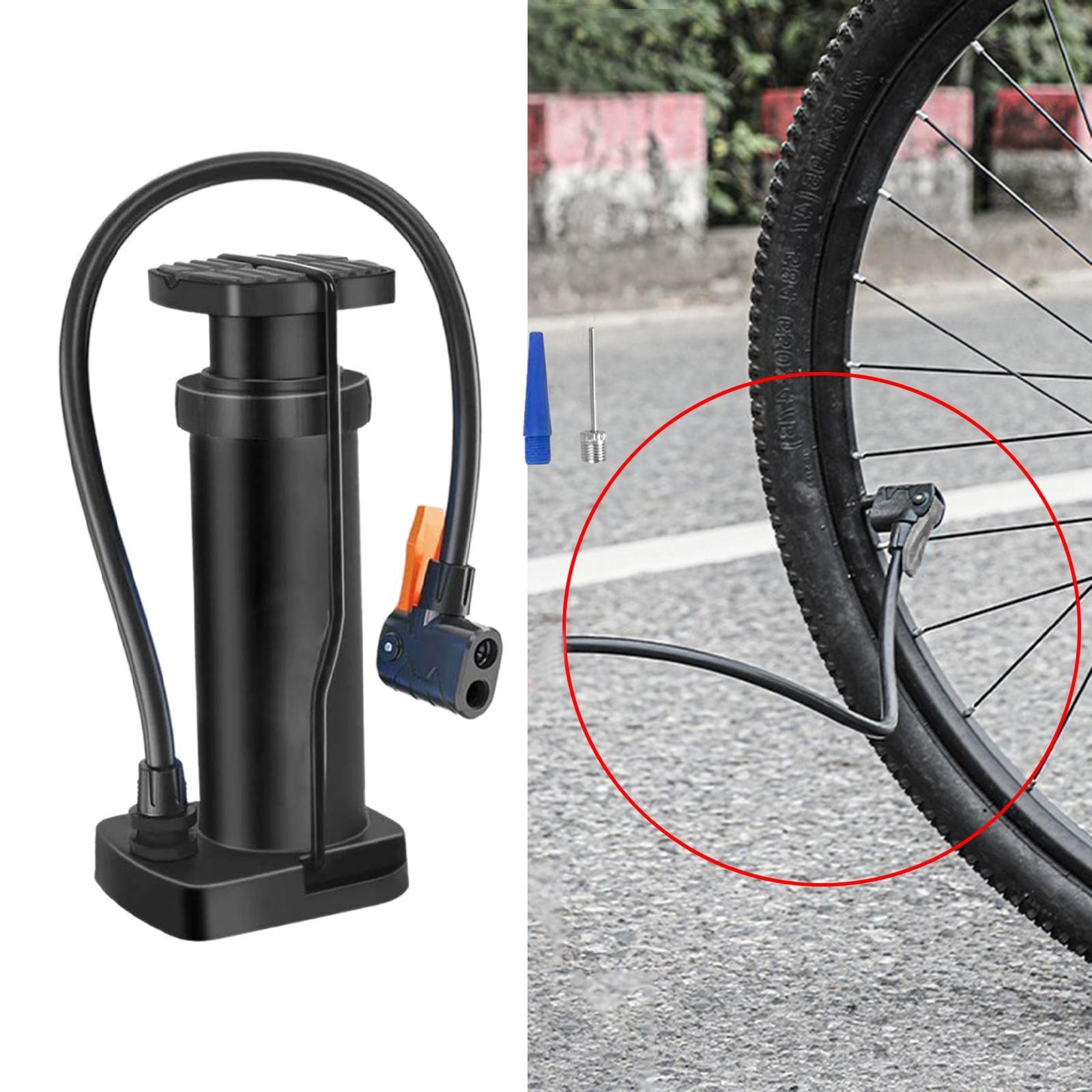 Portable Mini Foot Pump for Bikes, Motorcycles, and Electric Cars | High-Pressure Aluminum Alloy Air Inflator with Foot Pedal | Compact and Durable Design | Ideal for Bicycles, Motorcycles, and Outdoor Use Image