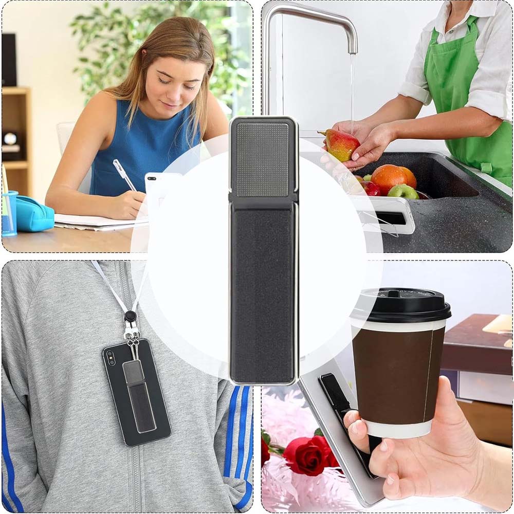 GD-G086 4-in-1 Magnetic Phone Grip - Elastic Holder, Stand & Strap for Smartphones & Tablets, Universal Compatibility (Multi-Colour) Image