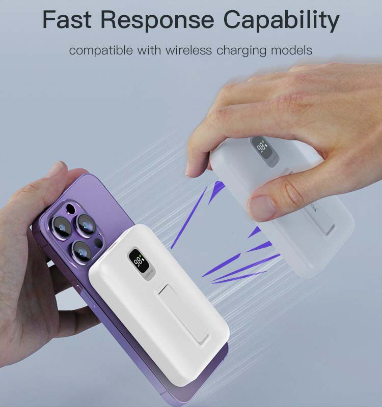 YP45 10000mAh Wireless Fast Charging MagSafe Battery Pack – Magnetic Battery Case Power Bank Image