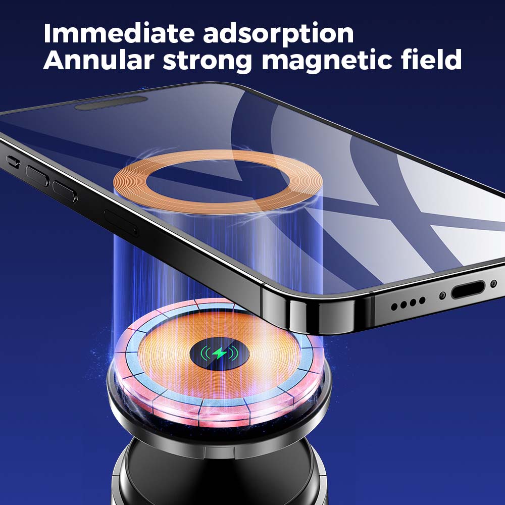 Q05 Smart Magnetic Charging Gimbal - 360° Rotation, AI Face Tracking, Phone Stabilizer with Magnetic Mount & Charging Image