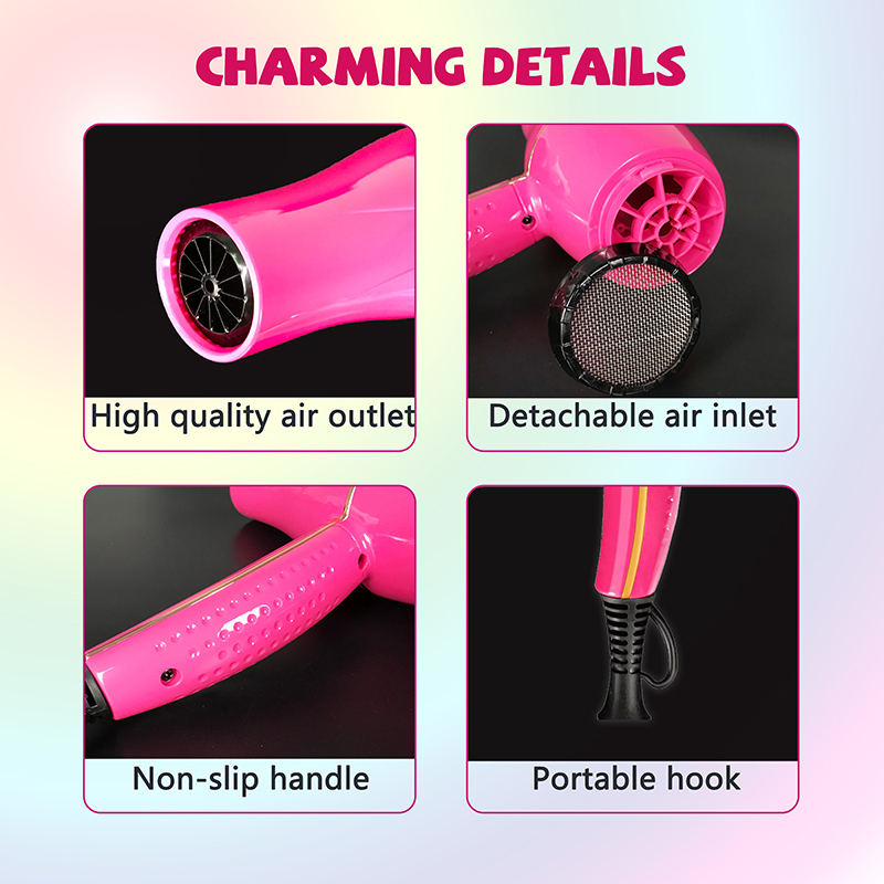 2000W Professional Infrared Hairdryer - Commercial Red Electric Blow Dryer, 110V/240V, Fast & Efficient Styling Image