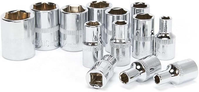 Heavy Duty Hand Tool Storage Box | Portable 46-Piece Auto Car Repair Kit with Ratchet Socket Wrench Set Image