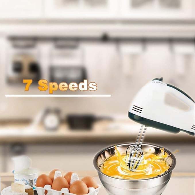 Hand Food Automatic Mixer | 7-Speed Egg Beater | Flour, Bread, Blenders for Cake Baking at Home Image