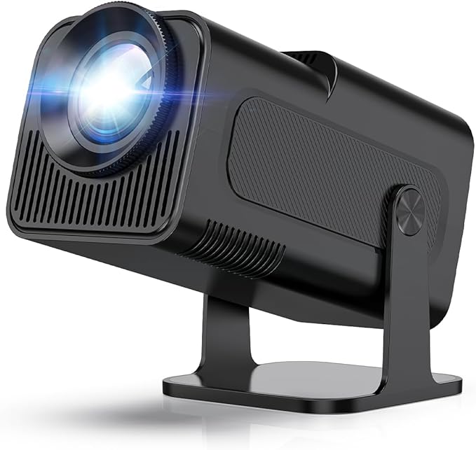 Android 11 Projector | 390 ANSI Lumens | HY320 4K Native 1080p with Dual WiFi6 & BT5.0 | Portable Outdoor Cinema Projector Upgrade to HY300 Image
