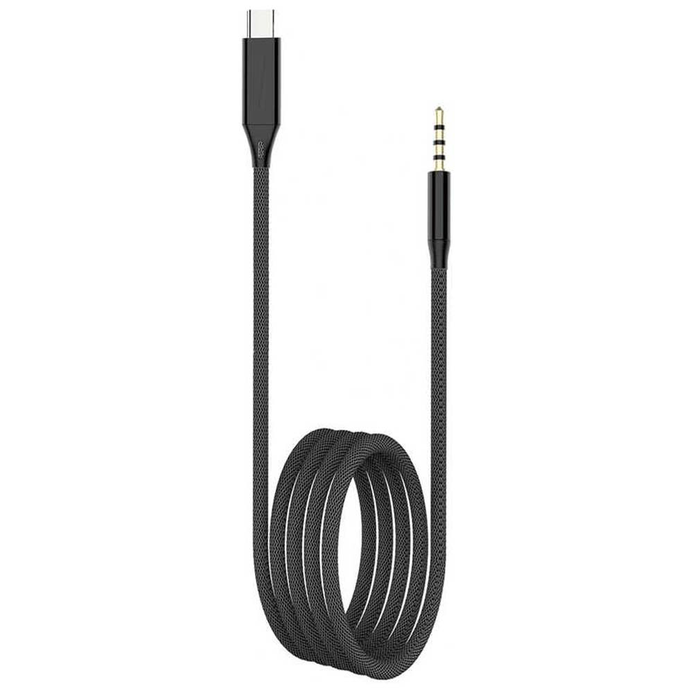 GAC-365 Type-C to 3.5mm Aux Audio Cable – 100cm Plug & Play Audio Cable with Sturdy Nylon Braid for MP3, CD, Phone, Computer, and Sound Systems Image